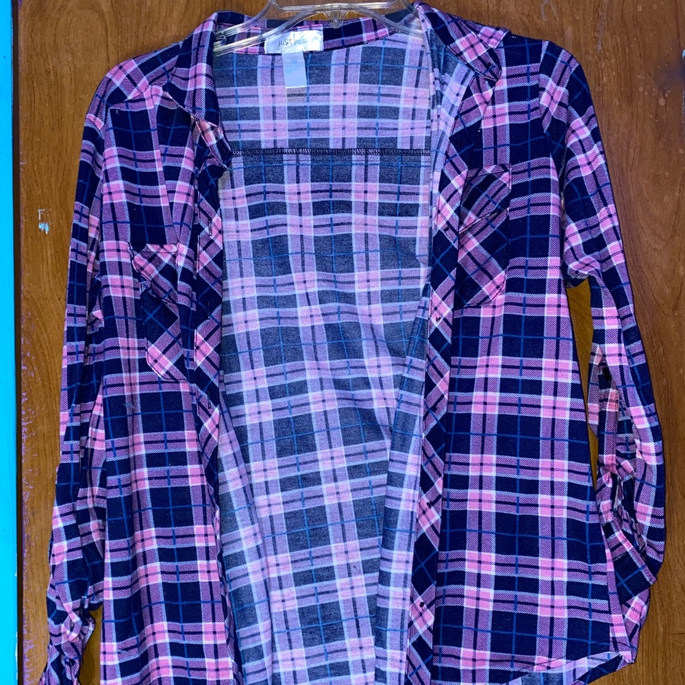Plaid cardigan